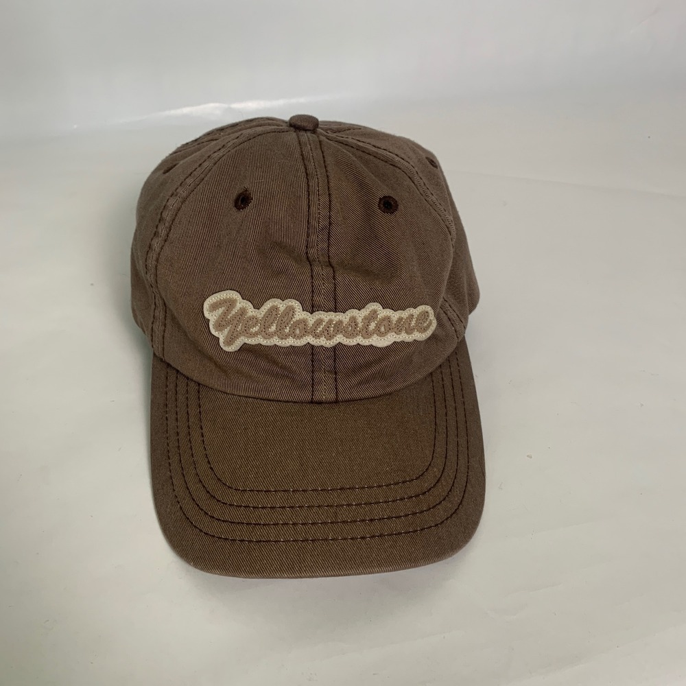 American Dry Goods Yellowstone National Park Brown Cotton Baseball Hat OSFM